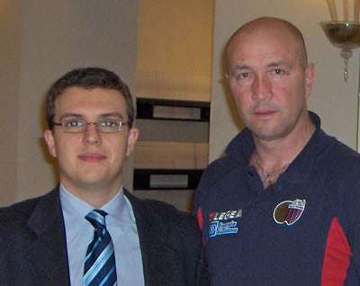 Daniele Rutigliano con Walter Zenga